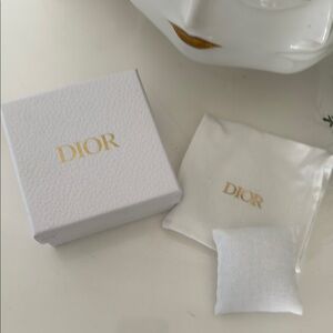 Dior Gold and White Accessory Set